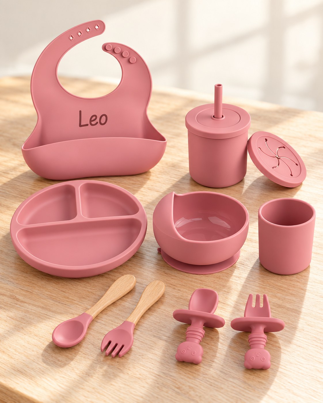 Personalised silicone dining set 3