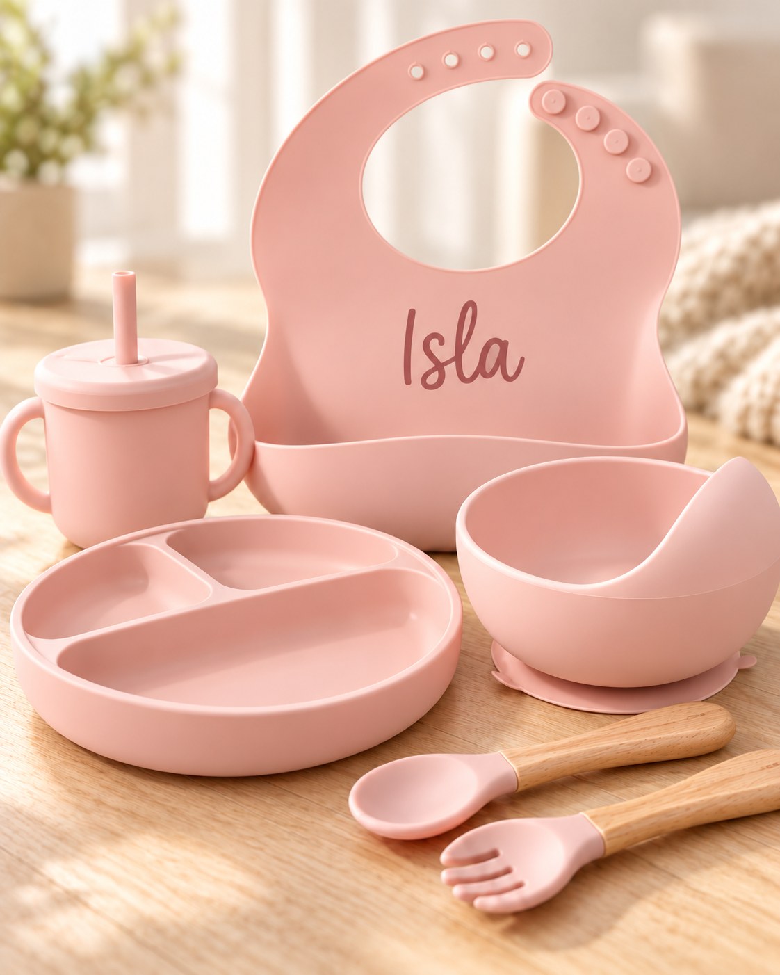Personalised silicone dining set 5