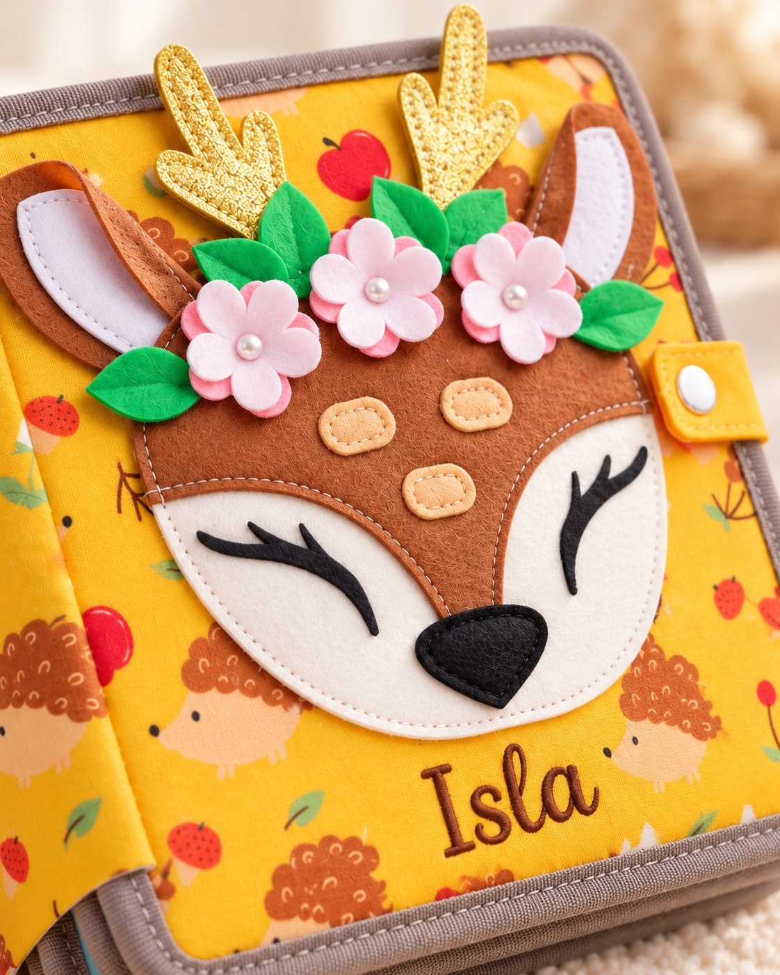 Personalised felt quiet book 5
