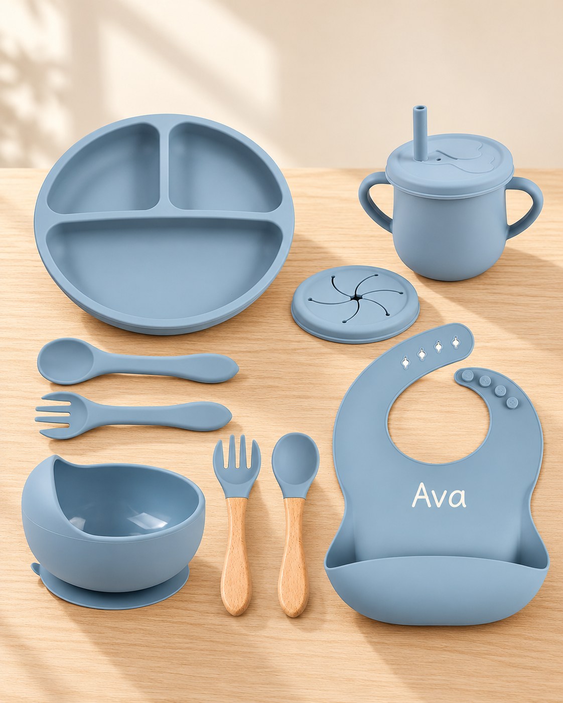 9-piece baby tableware set
