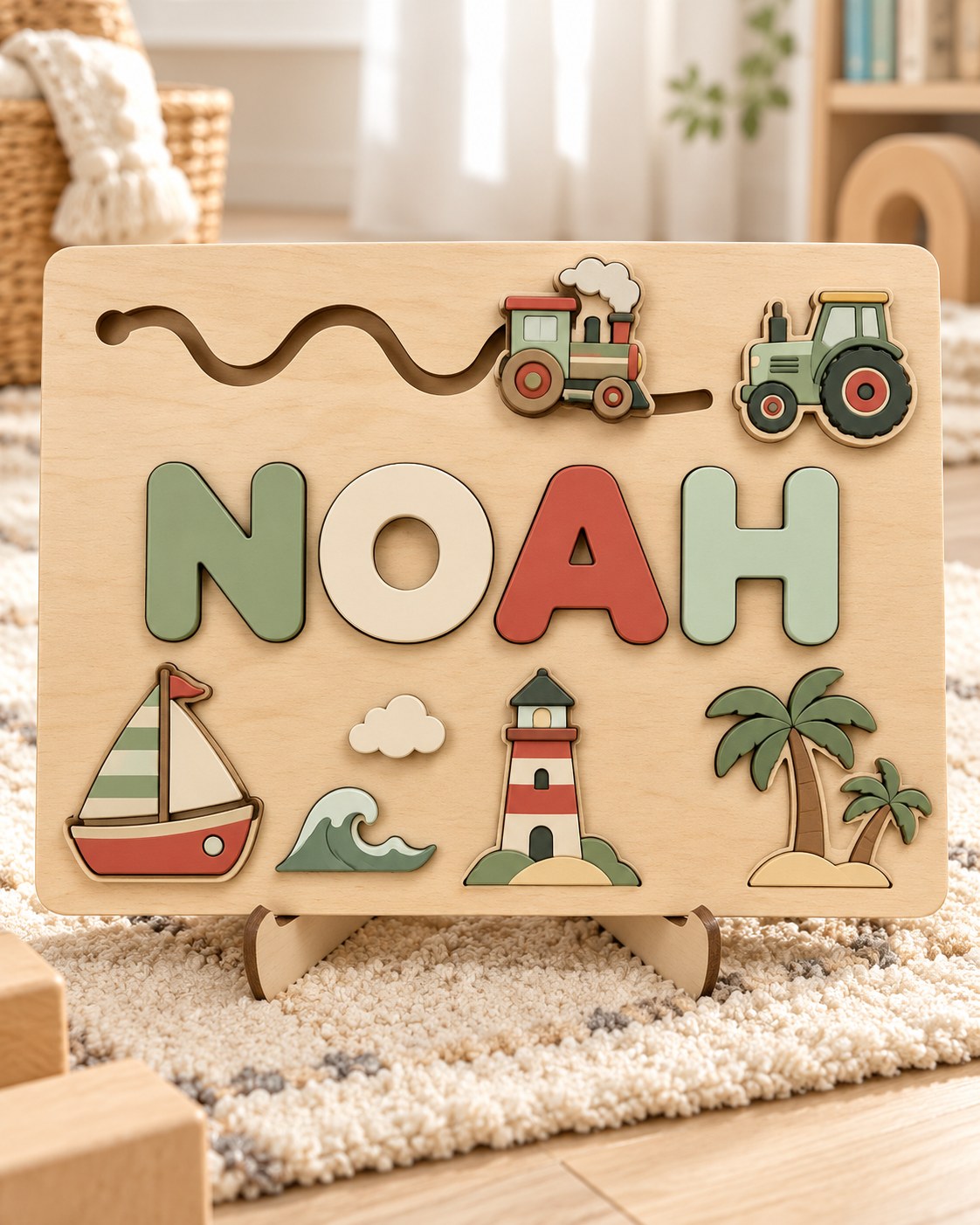 Personalised themed name puzzle 3