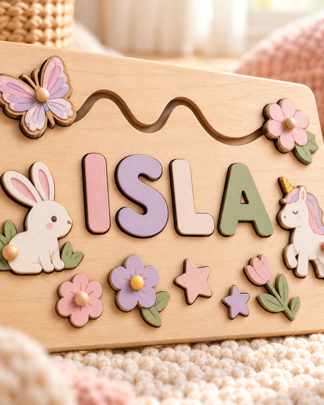 Personalised themed name puzzle 6